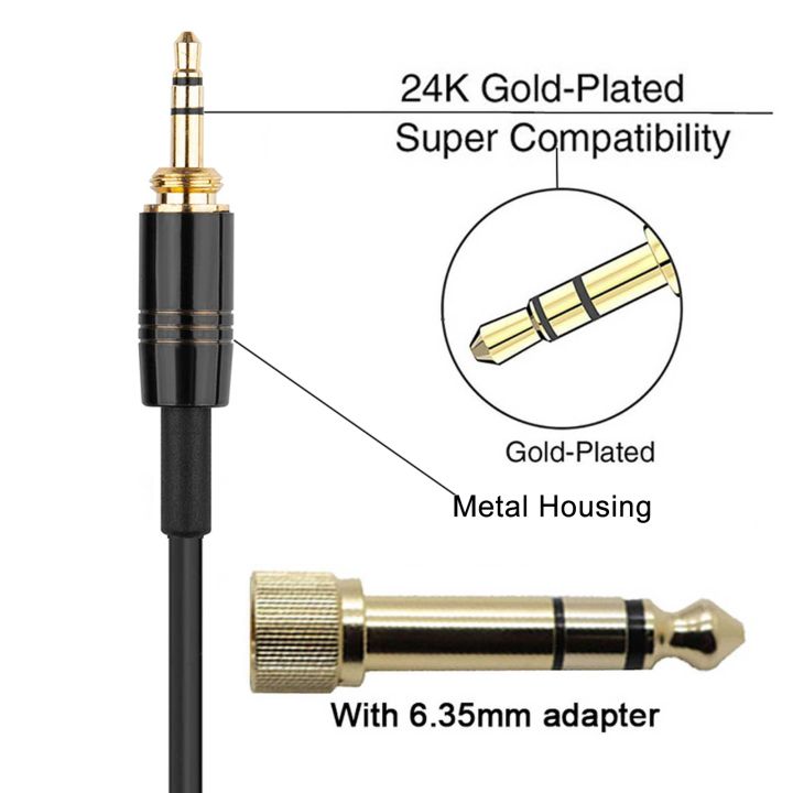 mini-xlr-3-pin-6-35mm-replacement-spring-cable-extension-cord-for-akg-k141-k171-k175-k181-k240-k240s-k271-k271s-mkii-headphones