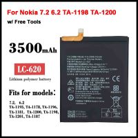 แบตเตอรี่ แท้ ใหม่ Original LC-620แบตเตอรี่สำหรับ Nokia 7.2 6.2 TA-1198 TA-1200 TA-1196 3500MAh แบตเตอรี่โทรศัพท์ + เครื่องมือของขวัญ