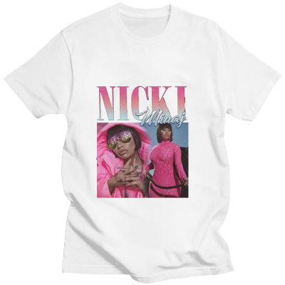 แฟชั่นเสื้อยืดพิมพ์ลายกราฟิกโลโก้นักร้อง Nicki Minaj