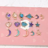 【YF】∏  10pcs Enamel Star Charms Pendants for Necklace Jewelry Making Findings Accessories