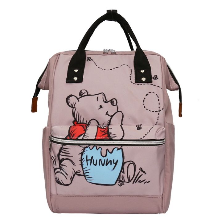 ns3-กระเป๋าเป้สะพายหลัง-ความจุขนาดใหญ่-แบบพกพา-ลายการ์ตูนหมีพูห์-สําหรับคุณแม่-และเด็ก