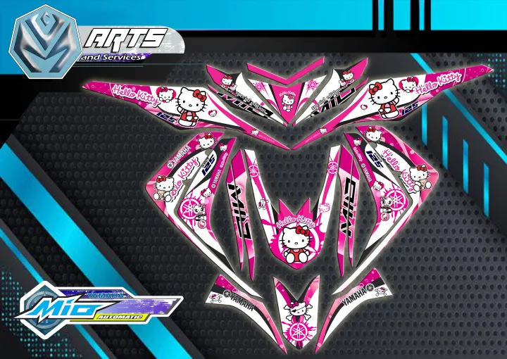 Mio i 125 Body Set Decals Hello kitty Lazada PH