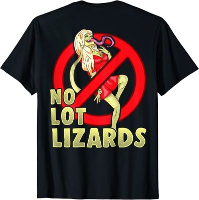 No Lot Lizards Mens Truck Driver Dad Trucker Funny Husband T-Shirt