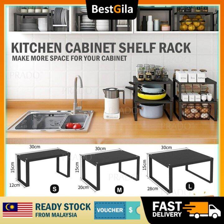 BestGila Malaysia Kitchen Shelf Insert Unit Rak Dapur Desktop