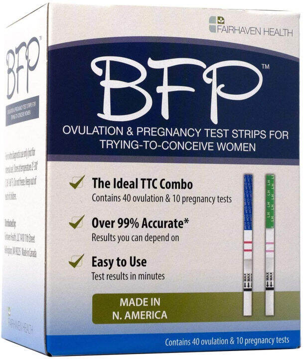 Fairhaven Health BFP Ovulation & Pregnancy Test Strips for Pregnancy Detection At Home Early