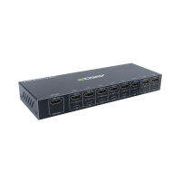 AIMOS AM-KVM801 8 In 1 Out HDMI KVM Switch Sharing Monitorkeyboardmouseprinter ระหว่าง8 Hosts 4K 30Hzเอาต์พุตซิงค์เสียงและวิดีโอ