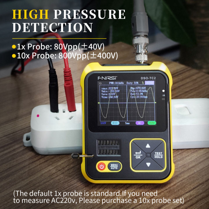 200khz-bandwidth-portable-handheld-oscilloscope-transistor-tester-digital-oscilloscope-2-in-1-testing-tool-pwm-square-waves-output-2-4-i-nch-color-display-with-backlight-multifunctional-oscilloscope