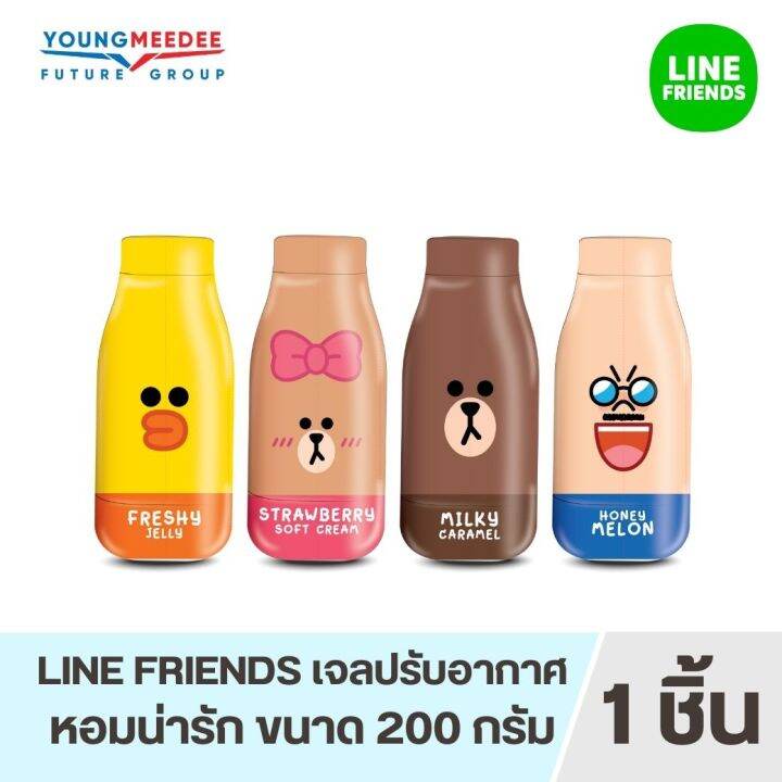 freshtime-x-line-friends-เฟรชไทม์-เจลหอมปรับอากาศ-line-friends-มี-4-กลิ่นให้เลือก-ขนาด-200-กรัม-เจลน้ำหอม-น้ำหอมบ้าน-น้ำหอมดับกลิ่น