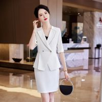 Womens suit business formal wear professional wear black womens overalls fashion high-end suit jacket