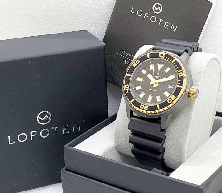 Jam Tangan Pria LOFOTEN 6528 Original Watch Tali Rubber Fitur Tanggal ...