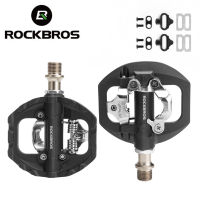 ROCKBROS แป้นถีบจักรยาน Kunci,แป้นเหยียบที่พักเท้าสำหรับ Shimano Spd Sistem Mtb Jalan อลูมิเนียม Dimeteraikan Kunci Galas Berbasikal Aksesori 1