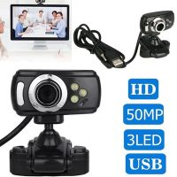 ☍✓♧ Webcam HD Web Camera With Mic Night vision Megapixel Web Cam With Clip Holder For Computer PC Laptop Desktop