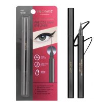 ? บราวอิท น้องฉัตร อายไลเนอร์ หัวเล็ก 0.05mm  ติดทน กันน้ำ 0.6g Browit Precise Slim Eyer(น้องฉัตร)สีดำ/1หัว (1ชิ้น) [ ผลิตภัณฑ์ความสวย ]