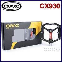 CXWXC CX-930แบบแบนแป้นถีบจักรยานแบบปิดผนึก3แบริ่งสำหรับอะลูมินัมอัลลอยจักรยานเสือภูเขา MTB และจักรยานถนน