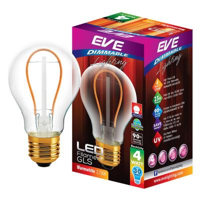 หลอด LED EVE FILAMENT GLS 4 วัตต์ WARMWHITE E27 [ส่งเร็วส่งไว มีเก็บเงินปลายทาง]