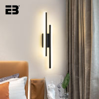 Modern LED Wall Light 12W AC 90-260v Indoor Wall Lamp Black Wall Sconces Interior Lighting for Living Room Bedroom Bedside
