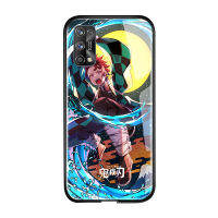 UCUC เคสโทรศัพท์เคสสำหรับ Realme 7กรณีPro realme7 ProกันกระแทกอะนิเมะสำหรับหญิงDemon Slayerเคสโทรศัพท์Glossyกระจกเทมเปอร์ปลอก