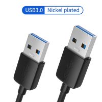 Kabel USB Ke USB 3.0 Kabel Tipe A Ke A Kabel Ekstensi USB Jantan untuk Bantalan Pendingin Laptop Hard Drive