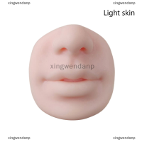 xingwendanp 1PC 5D ซิลิโคน TATTOO Nose LIPS รุ่น Practice Skin Lip Makeup Training