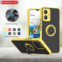 สำหรับ Realme C55 C33 C30S C30 C35 10 11 Pro 10Pro 11Pro Plus 10Pro+ 11Pro+ RealmeC55 4G 5Gเคสโทรศัพท์ผิวรู้สึกกรอบยึดกันแดดป้องกันปลอกเคสแข็ง