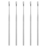 Ear Pick Wax Removers Earwax Removal Tools Spring Stainless Steel Cleaning Spoons