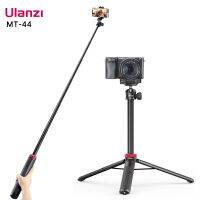 VIJIM Ulanzi ขาตั้งกล้อง MT-44สามขาสำหรับการสตรีมสด Vlog แบบขยายได้พร้อมที่วางโทรศัพท์42นิ้วสำหรับกล้อง DSlR DSLR Goprphone