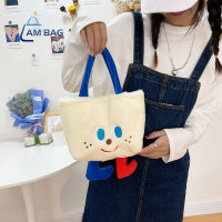 Ambag ✿ กระเป๋าถือ คล้องแขนขนนุ่ม ตัวการ์ตูนดิสนีย์น่ารัก มีซับด้านใน สินค้าพร้อมส่ง ✿