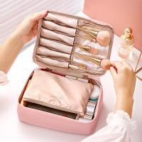 [COD] Internet celebrity makeup bag female portable large capacity exquisite fashion high-end cosmetics storage box wash