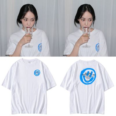 New Korean Fashion K Pop Kpop K-pop T-shirt Cal White Summer Tee Shirts Harajuku Streetwear Women Tshirt  Plus Size Tops