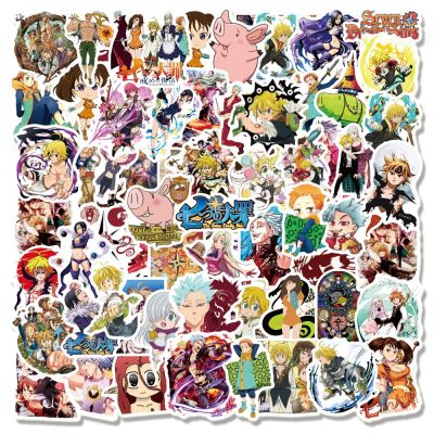 10/30/50/100PCS Anime The Seven Deadly Sins Graffiti Stickers For Laptop Notebook Skateboard Computer Luggage Decals Sticker Toy Stickers Labels