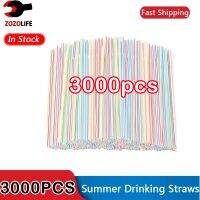 ✹ 50-3000PCS Large Colorful Disposable Drinking Straw Milk Tea Bar Party Wedding Kitchen Home Accessories Beverage Straw Wholesale