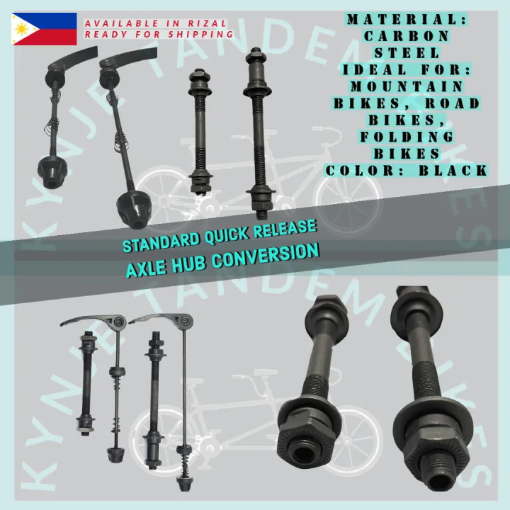 One Set (4 pcs) Standard QR Axle Hub Conversion Bicycle Quick Release