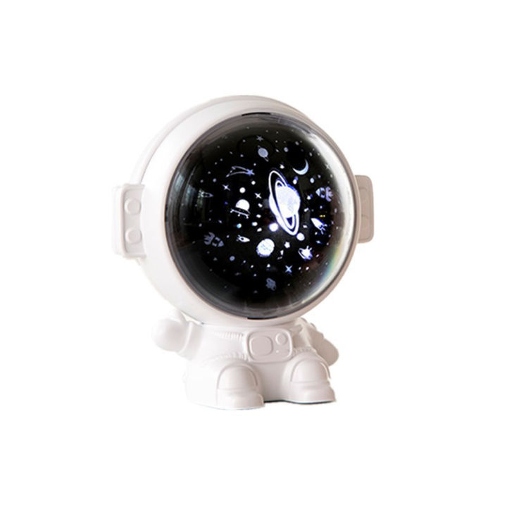 มนุษย์อวกาศไฟ-led-การหมุน360องศาเครื่องฉายรูปดาวชาร์จด้วย-usb-โคมไฟเครื่องฉายเพลงไฟกลางคืนเป็นของขวัญสำหรับเด็ก