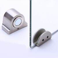 【LZ】vlp533 Magnet Glass Door Stop Stainless Steel Door Stopper Magnetic Door Holder Toilet Glass Door Doorstop Furniture Hardware Tool