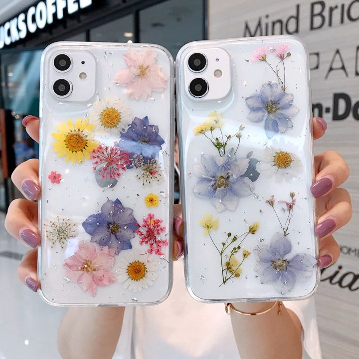 สินค้าใหม่มีในสต็อก-เคสโทรศัพท์ภาพวาดดอกไม้สำหรับ-iphone-12-13-11-pro-max-x-xr-xs-max-เคสใสสำหรับ-iphone-se-2020-8-7-14-plus-coque-funda