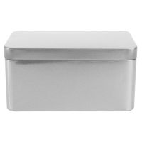 rectangular metal tin box with lids tinplate boxes tea tin empty tin box gift tin container for tea candy treats favors loose Storage Boxes