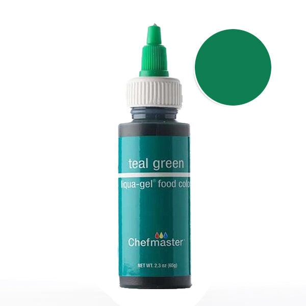 สีเจล สีฟ้าเขียว 65กรัม /Chefmaster Color Teal Green Liqua-Gel 2.3oz/5034