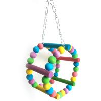 [COD] Small and medium-sized parrot supplies climbing ladder cloud double round swing chewing toy 168g