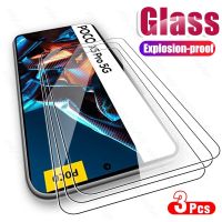 3PCS 9H Tempered Glass Cover For Poco X 5 X5 Pro 5G 22101320G 6.67" Screen Protectors Explosion-Proof HD Film Poko Little X5pro Lift Supports