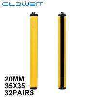 Cloweit APS35-3220ม่านแถบเรืองแสงติดแขนสำหรับกลางคืน35X35mm 32จุด DC 24V ป้องกันอุปกรณ์ตะแกรงป้องกันแสงแดด3เส้น