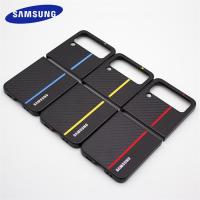 สำหรับ Samsung Galaxy เคสฝาพับ4 5G ฝาปิดป้องกันด้านหลังบางพิเศษกันตกคาร์บอนไฟเบอร์กันกระแทก