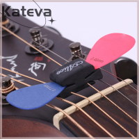 [Kateva] COD อุปกรณ์กีตาร์น่ารัก1PC Black Rubber Guitar Pick Holder Fix ON headstock