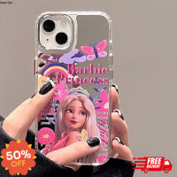 HG Iphone case ️เคสไอโฟน11/12/13/14 Pro max Cute Girl Barbie Princess Mirror Case For iPhone 11,12,13,14,12PM,13PM,14PM เคสมือถือไอโฟน ส่งฟรี