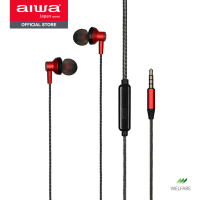 AIWA ESTM-128 Wired In-Ear Earphones หูฟังมีสาย 3.5 มม. น้ำหนักเบา