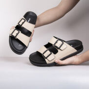 Dép Sandal Nam Unisex Sola Quai MicroFiber Chống Nước, Đế Tăng Chiều Cao