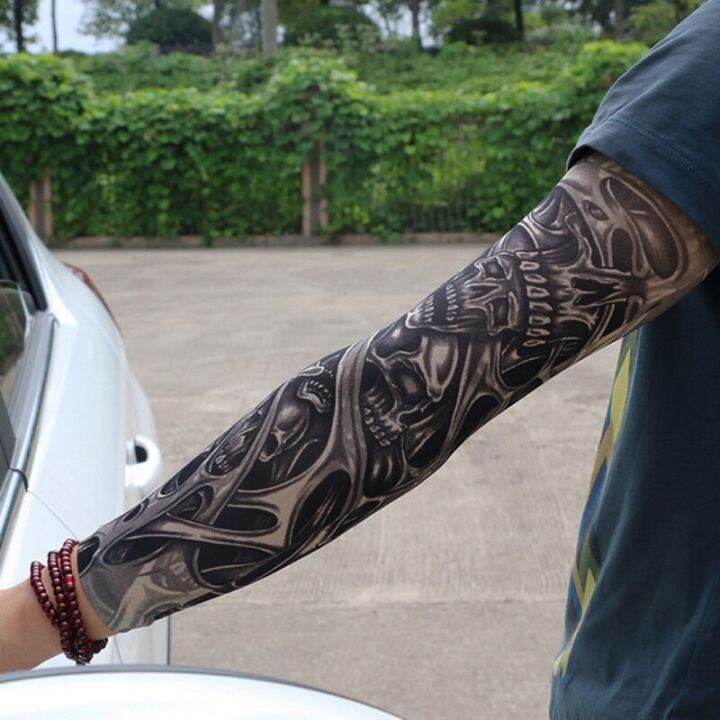 arm-warmer-unisex-quick-dry-uv-protection-outdoor-temporary-fake-tattoo-sleeve-running-arm-skin-protective-nylon-tattoo-sleeves-sleeves