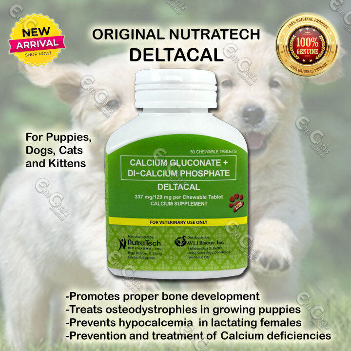 Original Nutratech DELTACAL High Calcium Supplement (50 Chewable