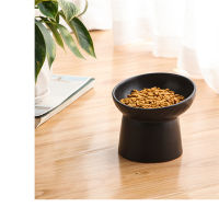 Ceramic Bowl Cat Dog Bowl Pet Feeder Oblique Mouth High Foot Protection Cervical Spine Cat Dog Food Bowls Pet Supplies