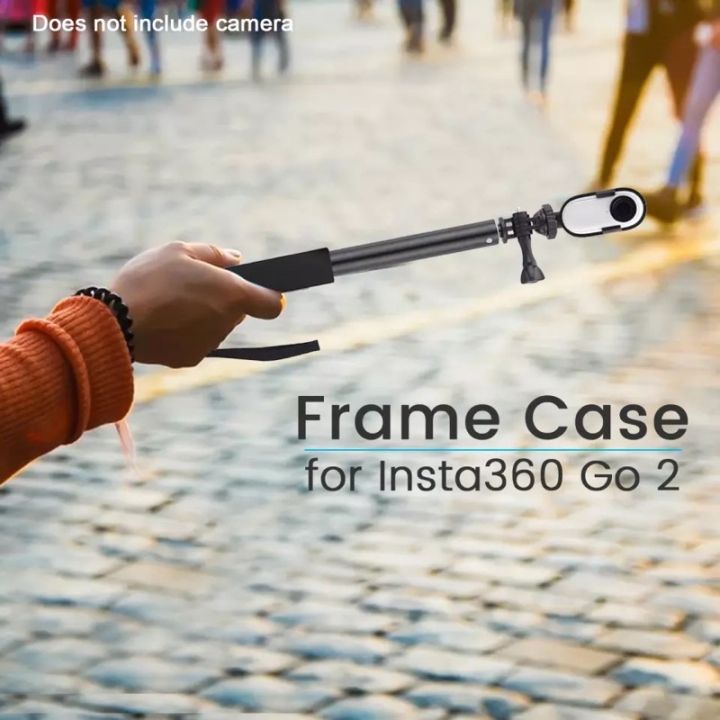 for-insta360-go-2-camera-protection-frame-protective-border-case-and-extension-bracket-fixed-extension-selfie-stick