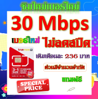 ?ซิมใหม่เบอร์ใหม่ 1/4/8/15/20/30 Mbps ไม่อั้นไม่ลดสปีด +โทรฟรีทุกเครือข่ายได้ แถมฟรีเข็มจิ้มซิม?